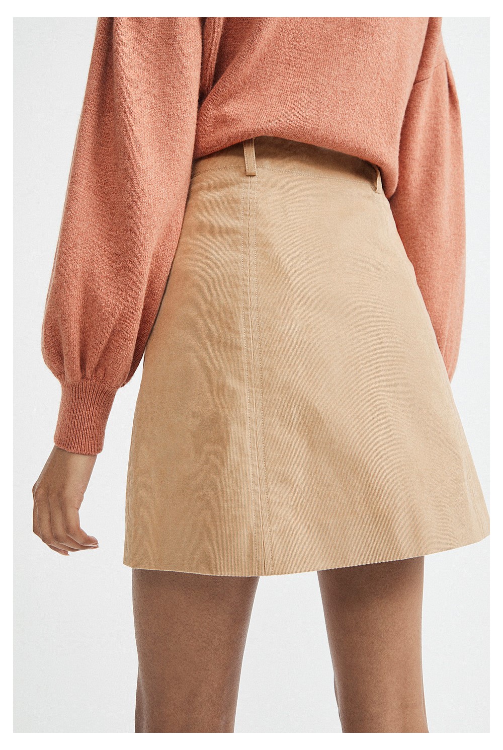 Top Stitch Mini Skirt
