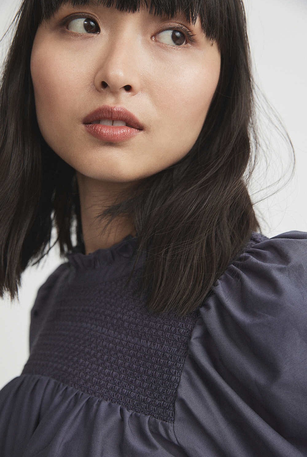 Smocking Detail Blouse