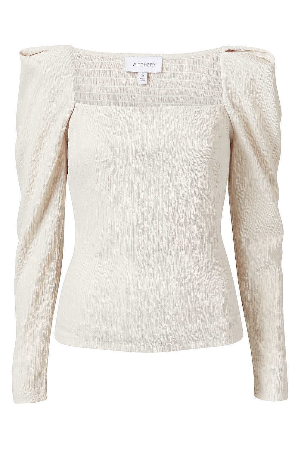 Textured Puff Sleeve Top