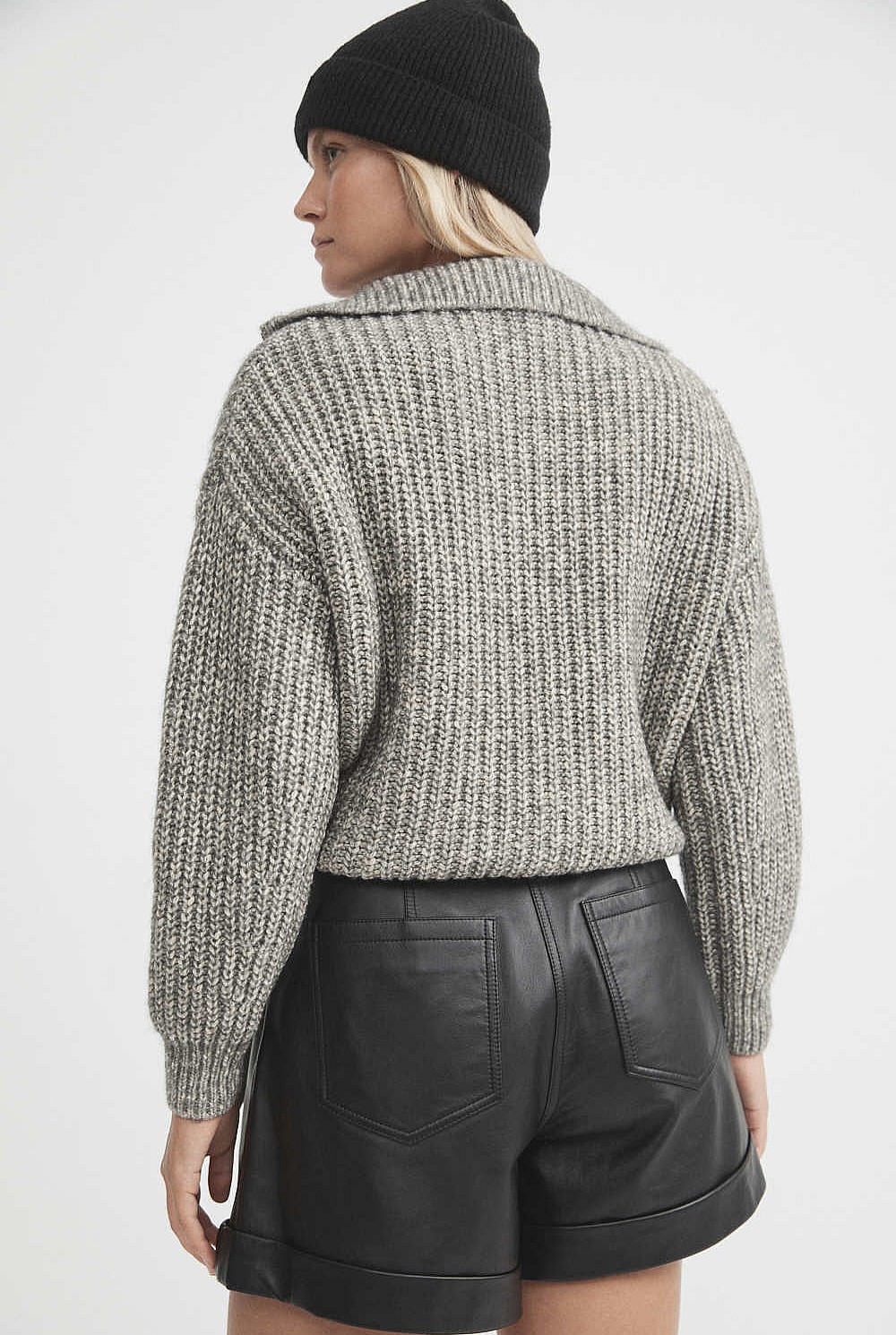 Fleck Zip Knit