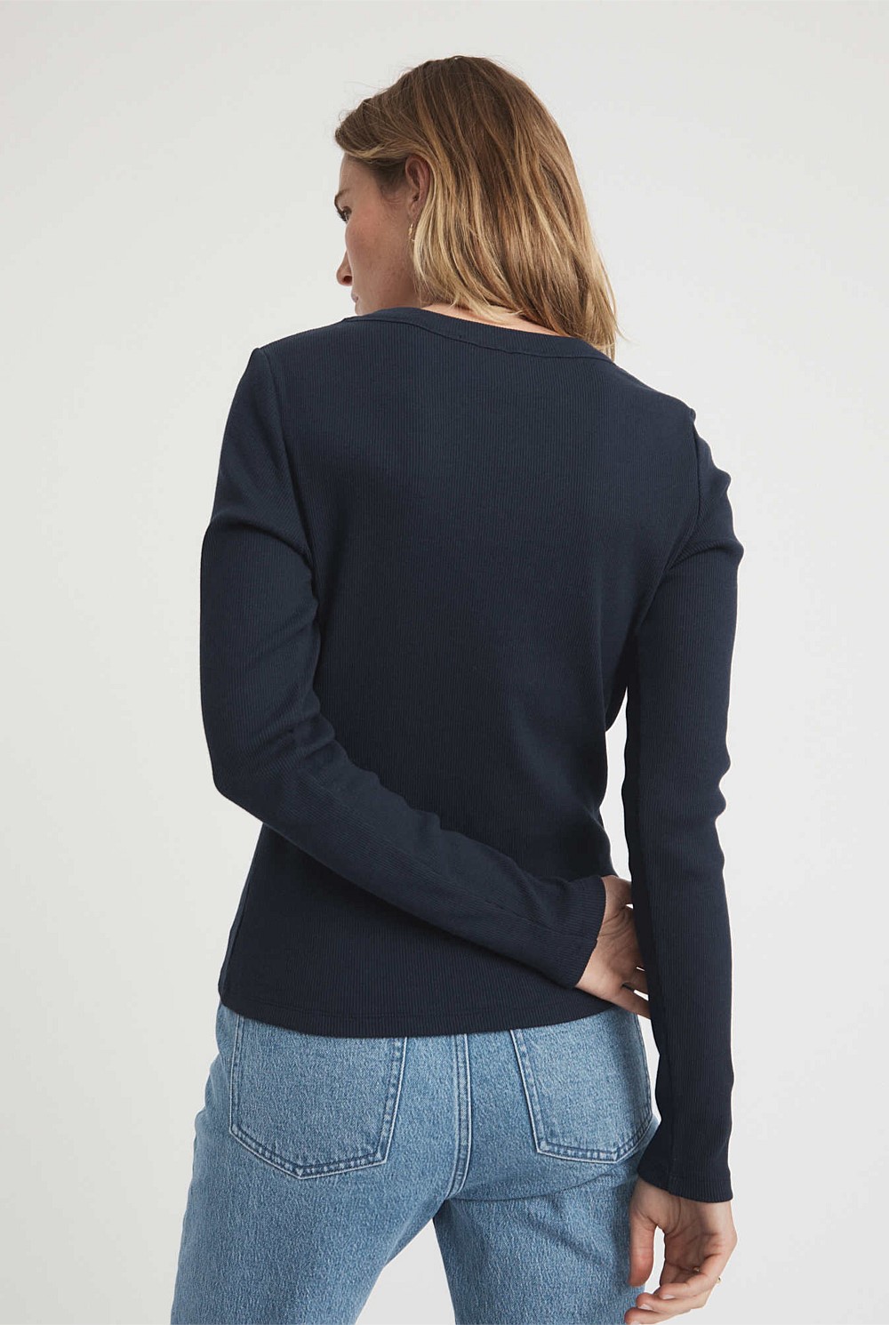 Long Sleeve Rib Top