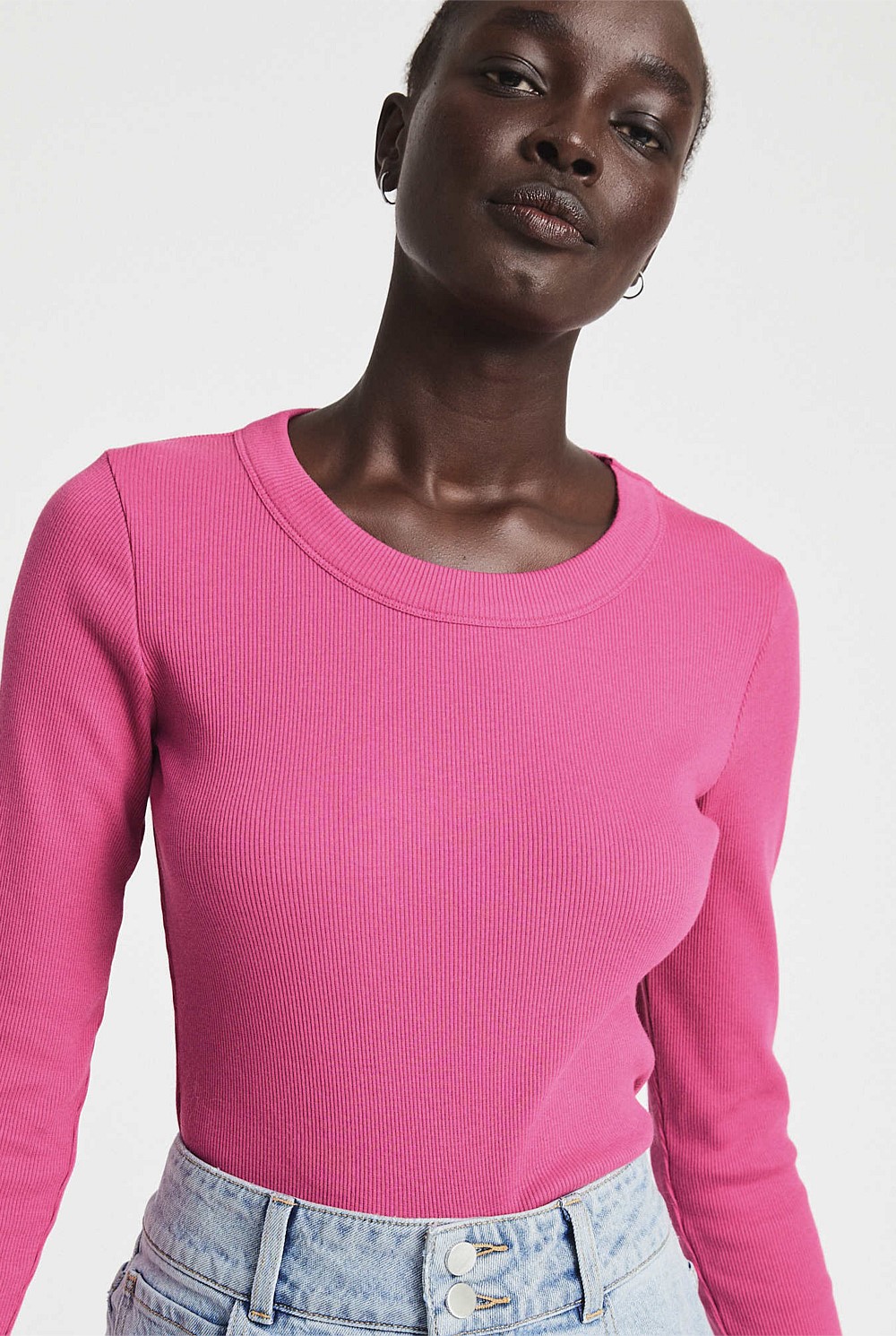 Long Sleeve Rib Top