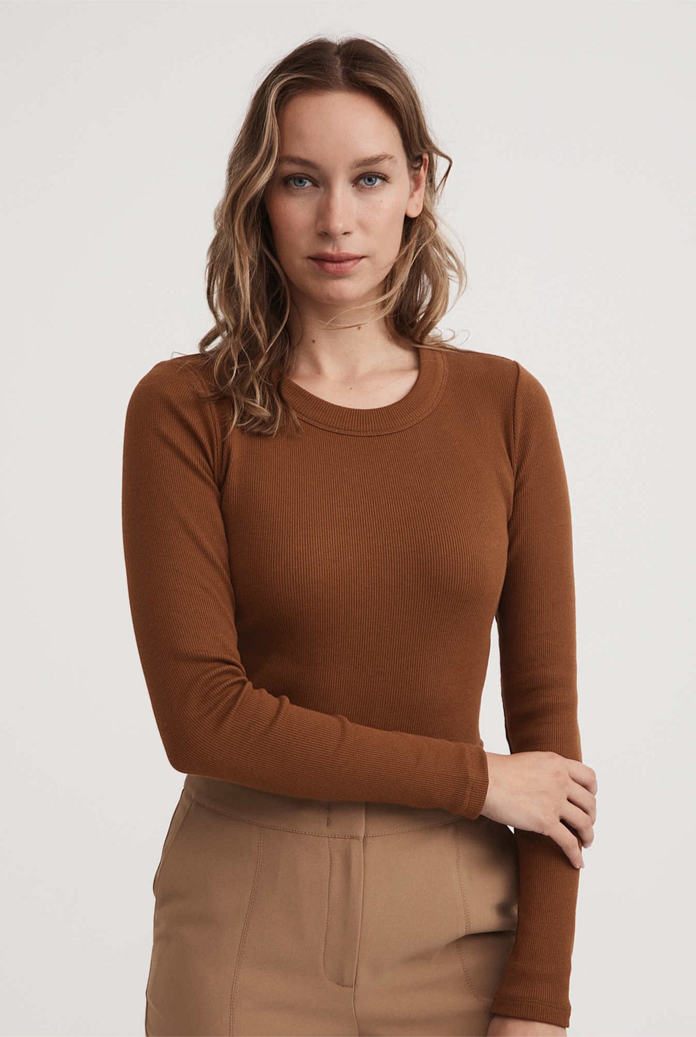 Long Sleeve Rib Top