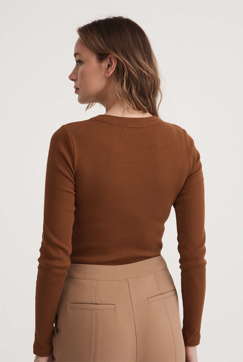 Long Sleeve Rib Top