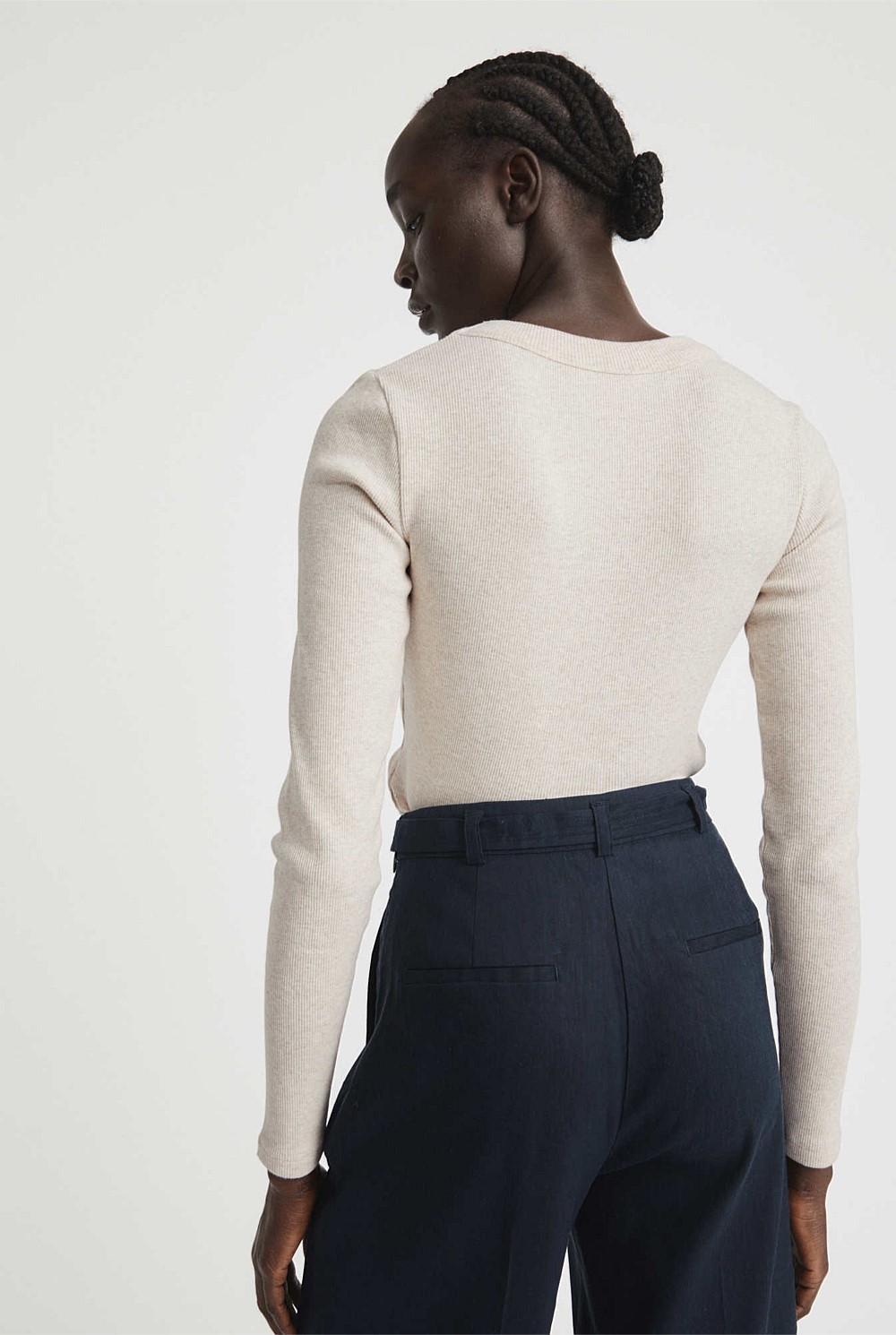 Long Sleeve Rib Top