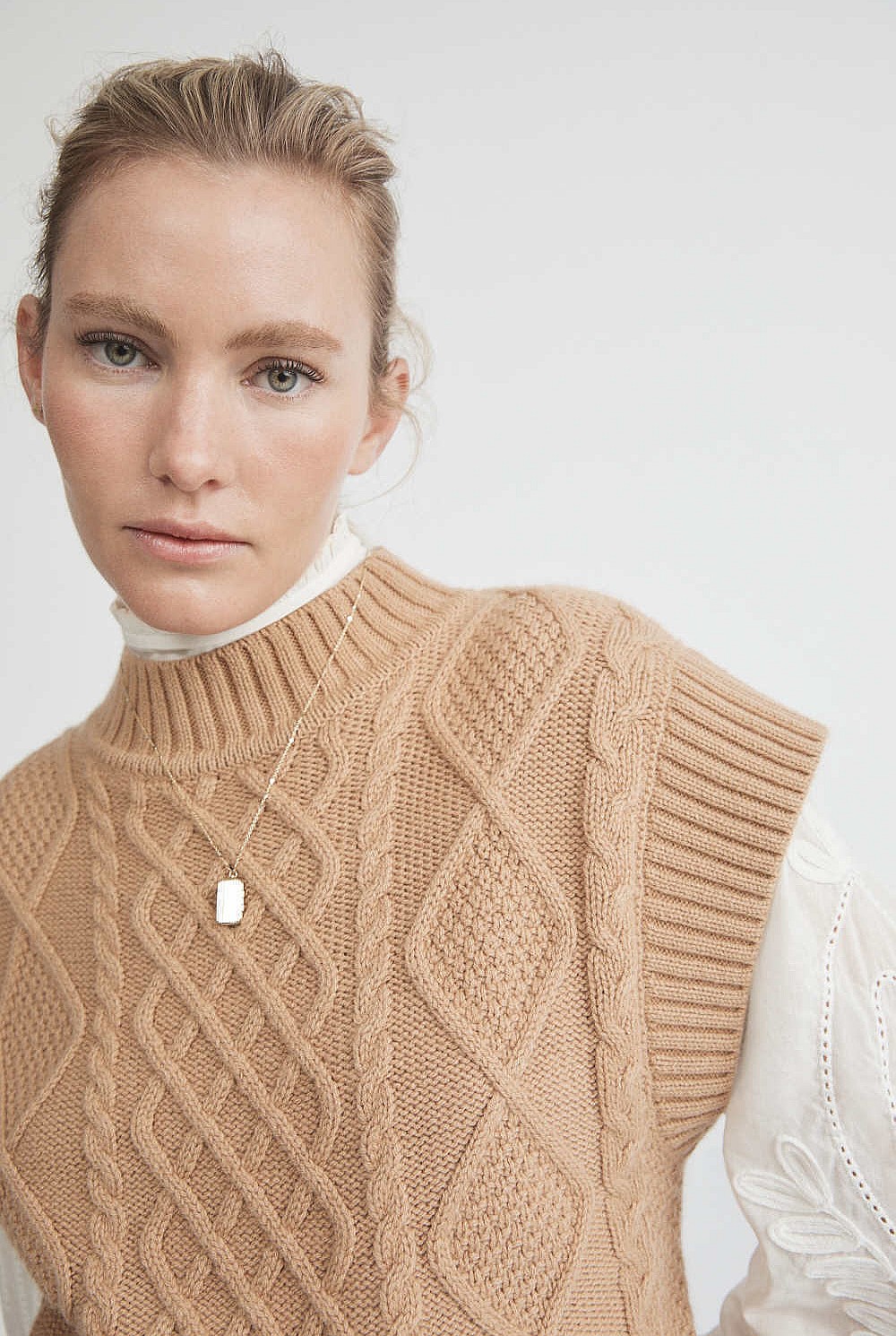 Cable Knit Vest