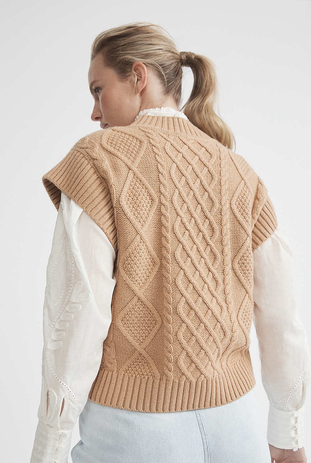Cable Knit Vest
