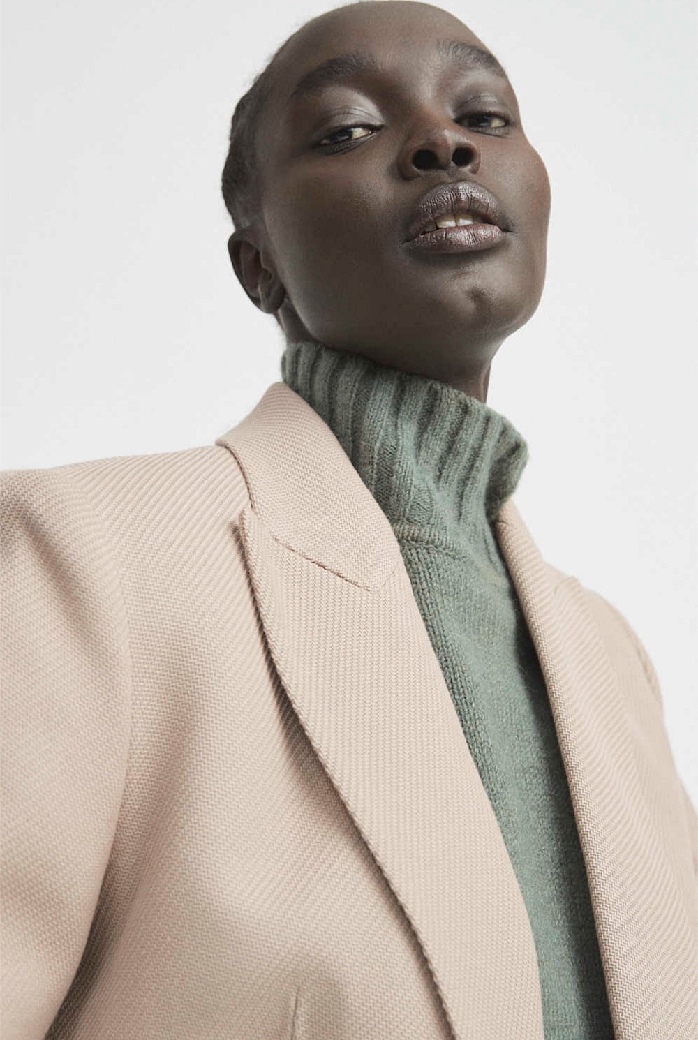 Double Breasted Twill Blazer