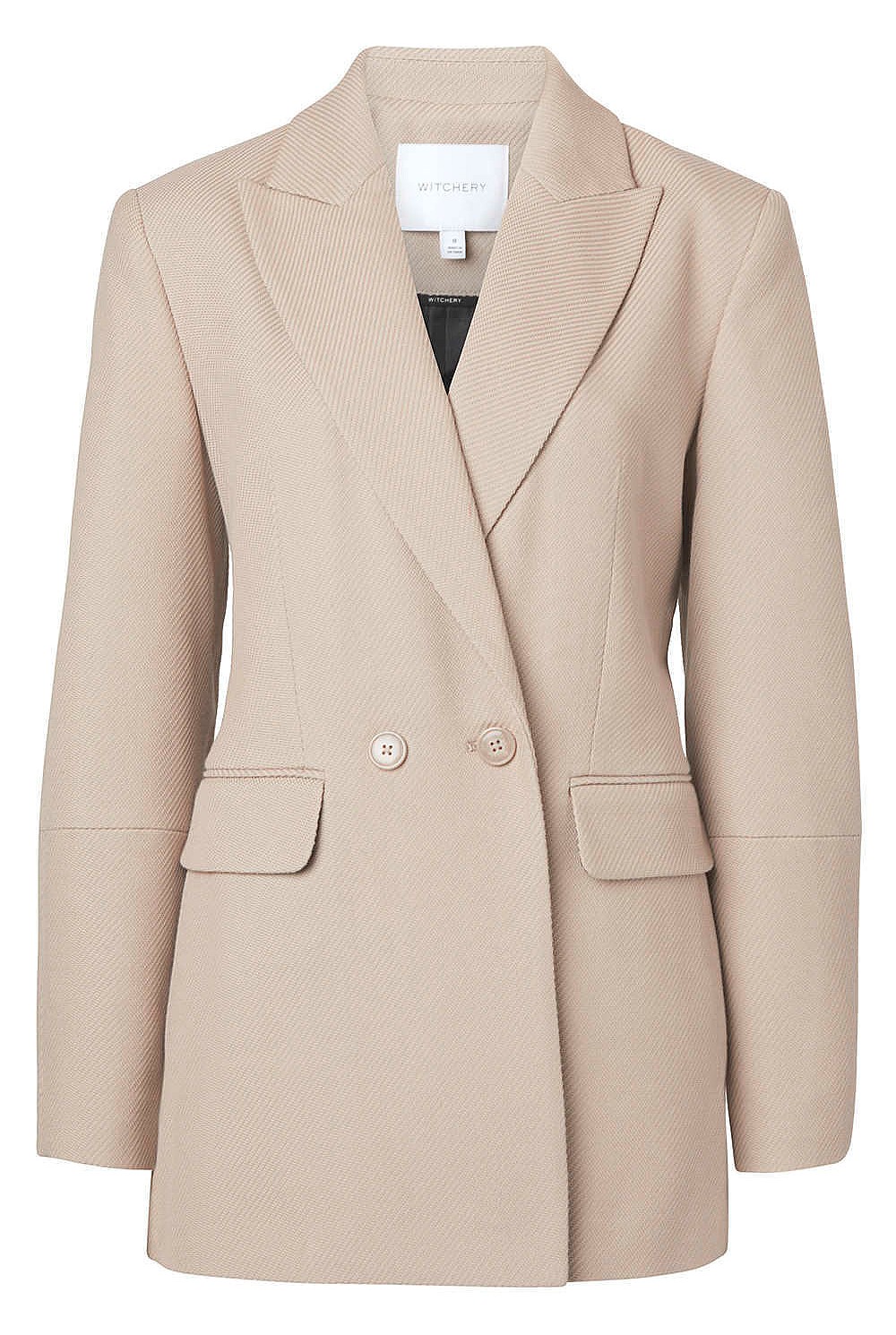 Double Breasted Twill Blazer