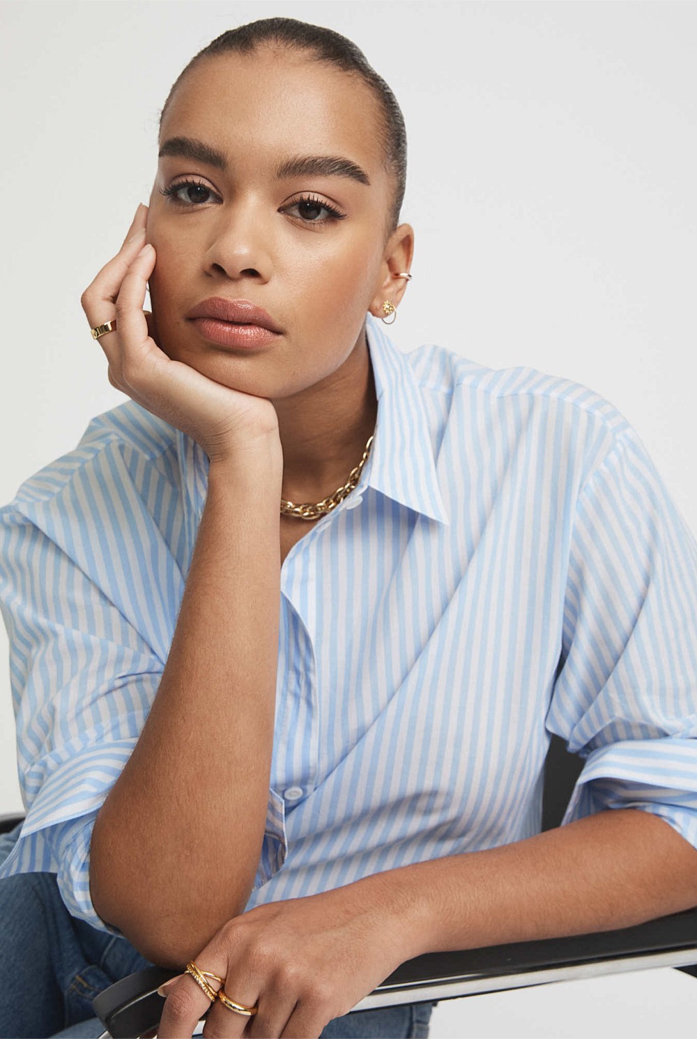 Stripe Cotton Shirt
