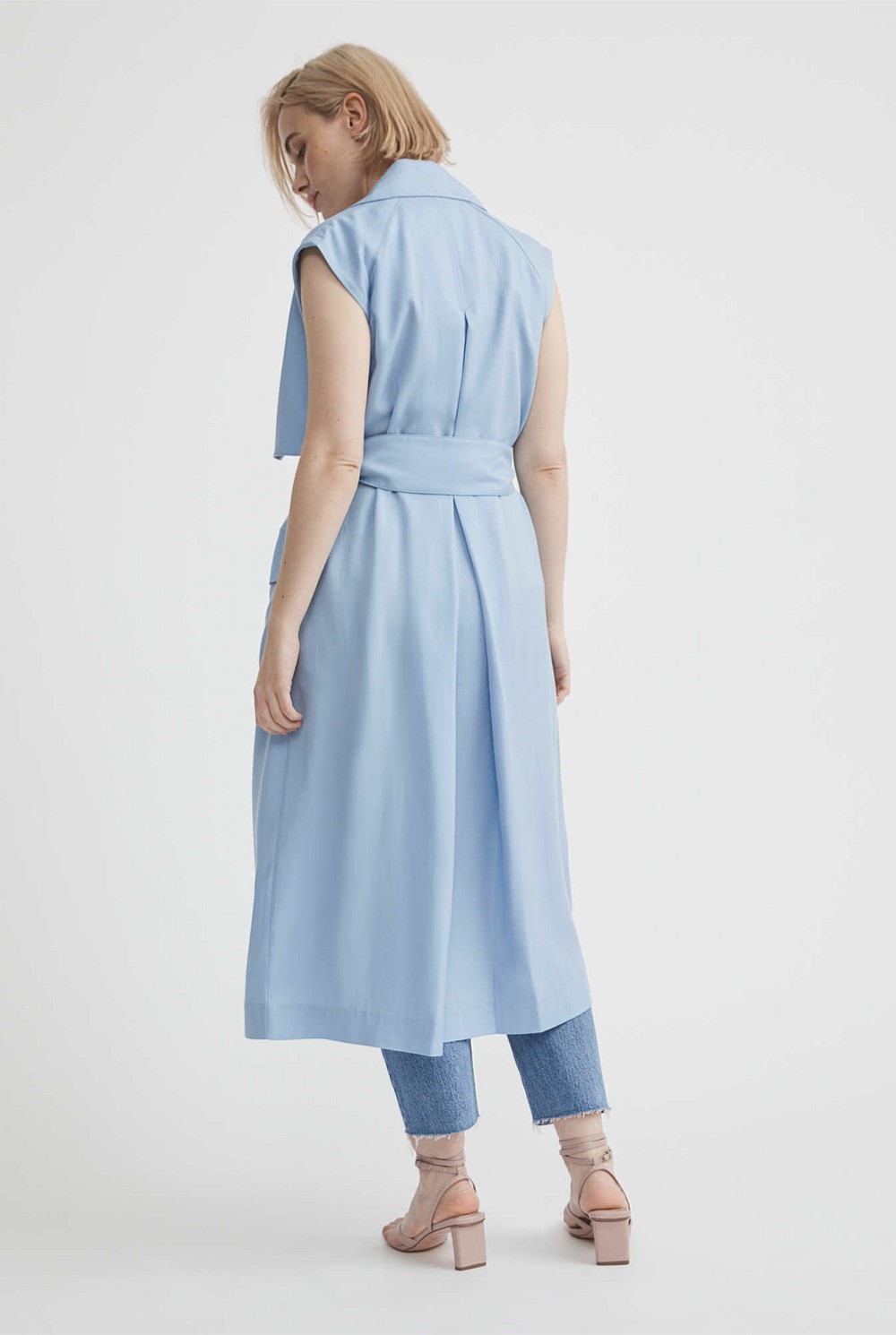 Sleeveless Trench Coat