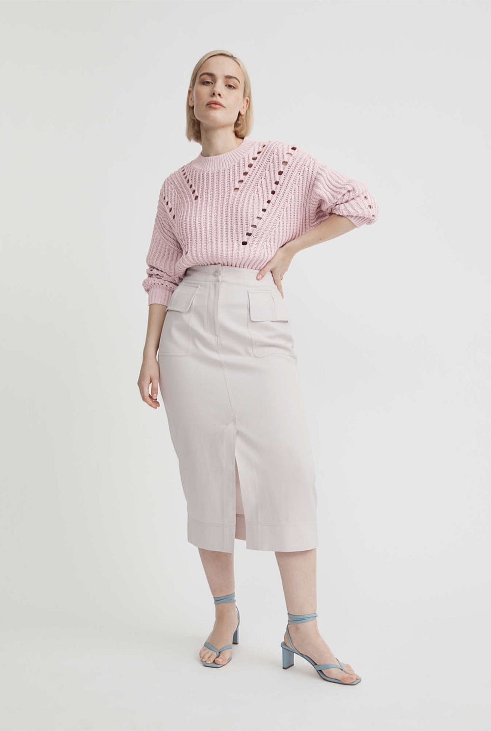 Pointelle Slouch Knit