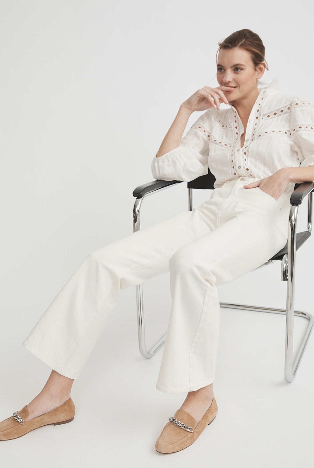 Lace Trim Blouse