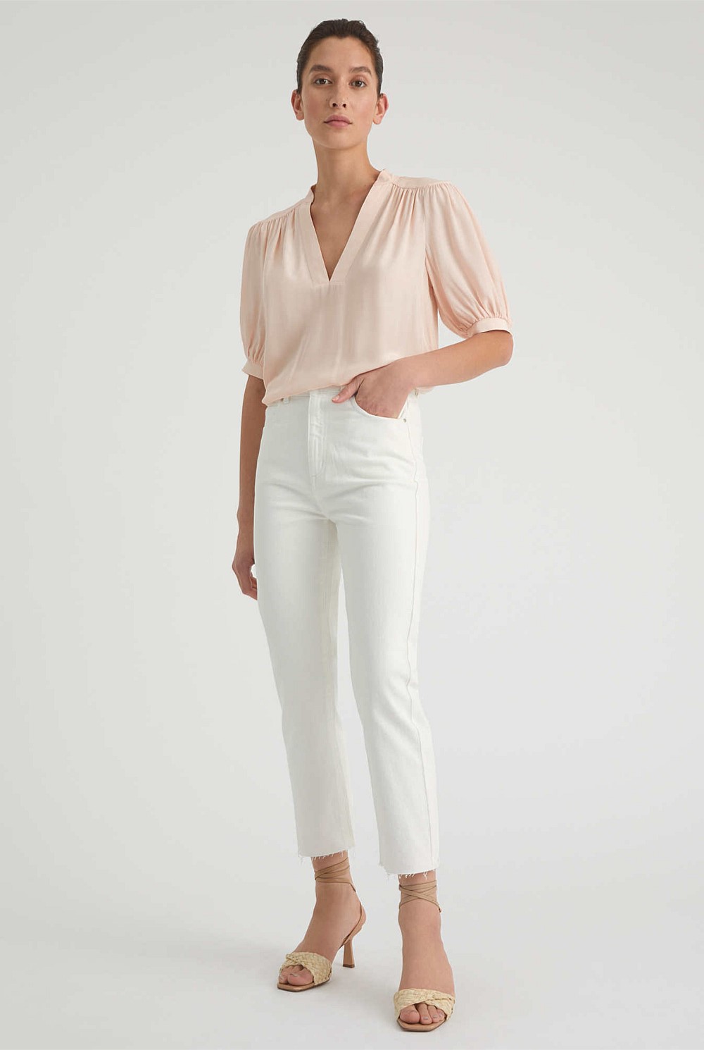Yoke Shoulder Blouse
