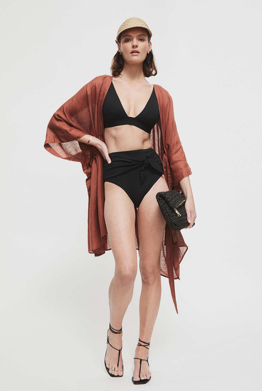 Stitch Detail Swim Top