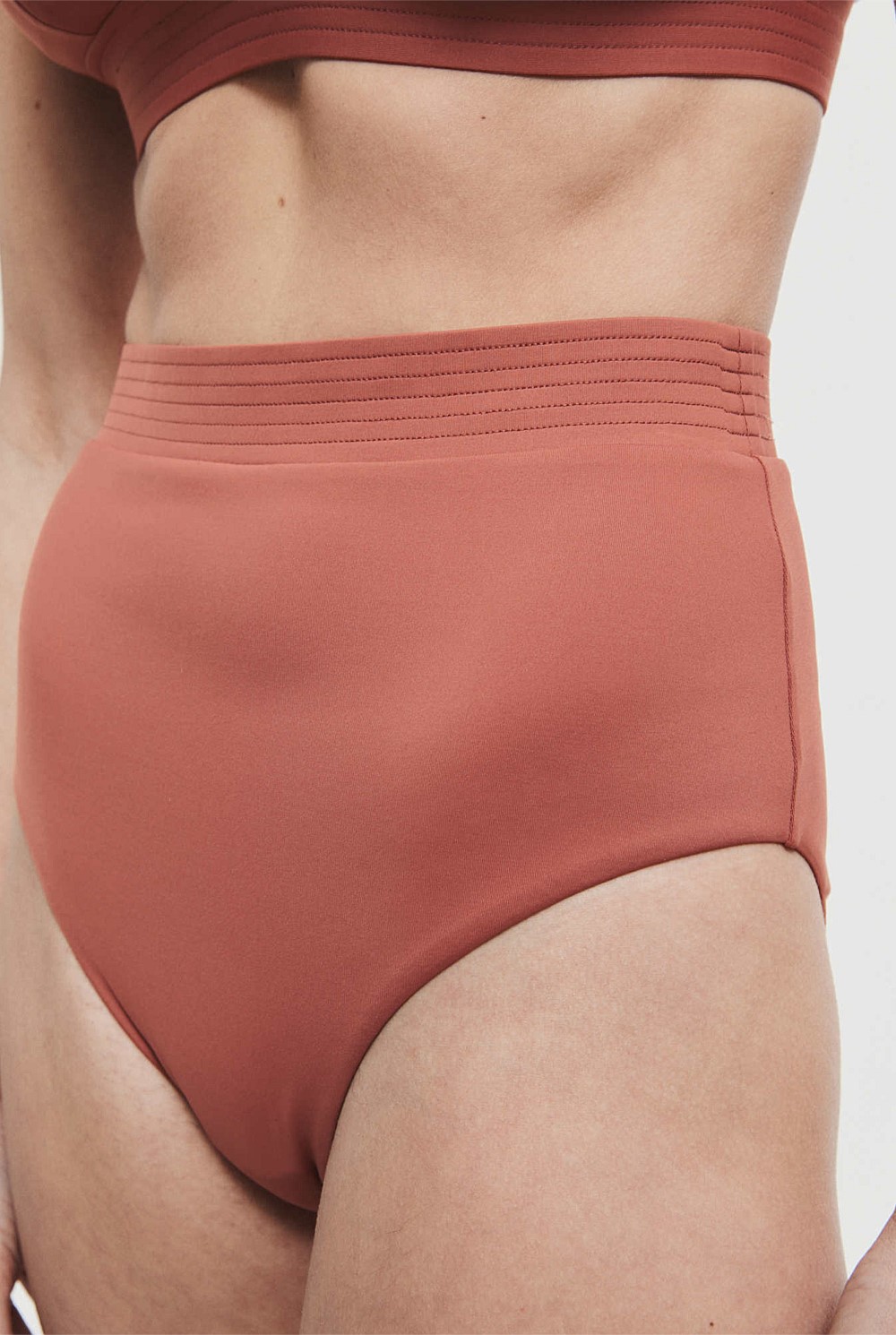 High Waist Swim Bottom