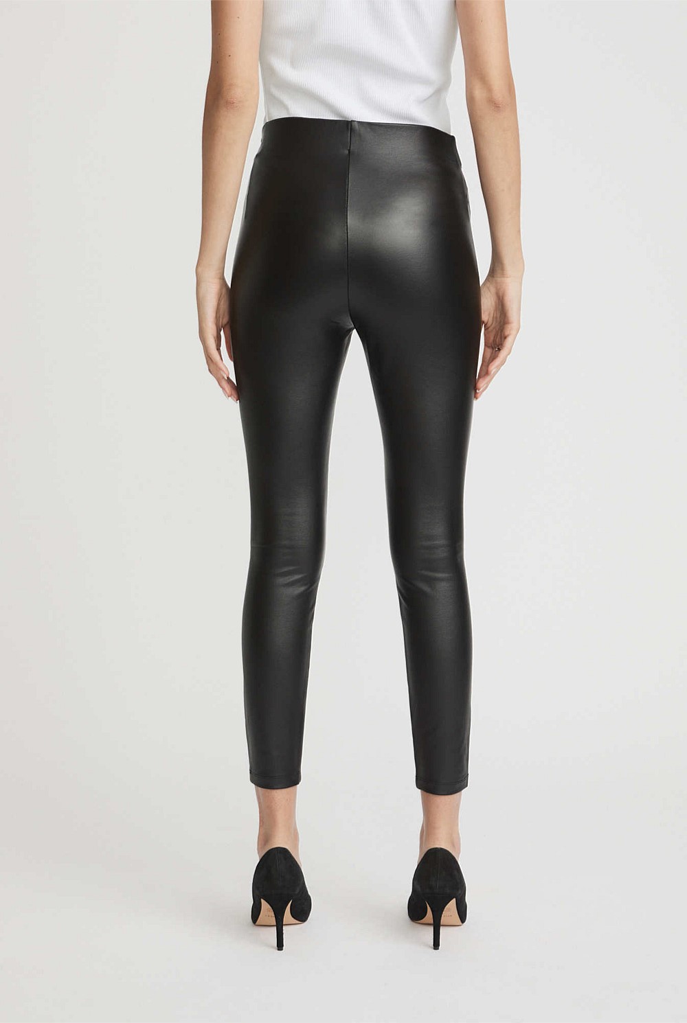 Coated Ponte Legging