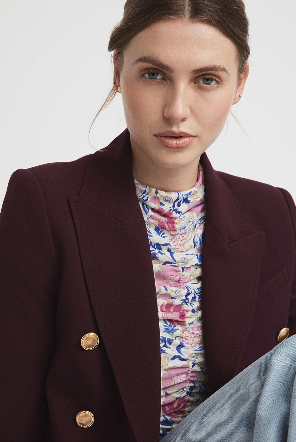 Mixed Paisley Mesh Top