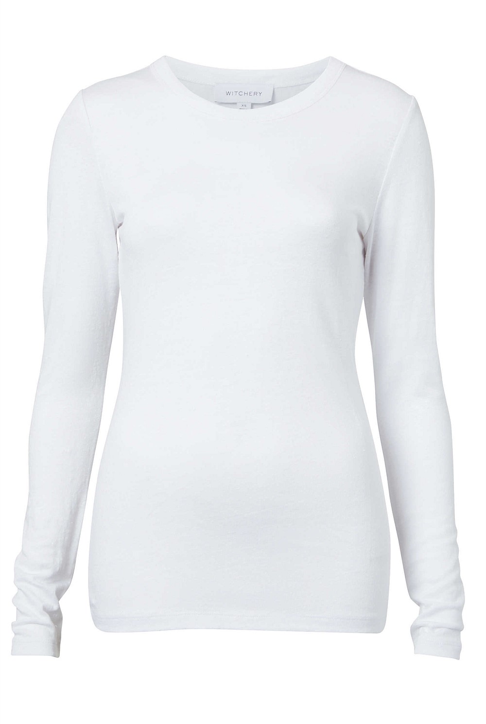 Linen Crew Neck Long Sleeve Top