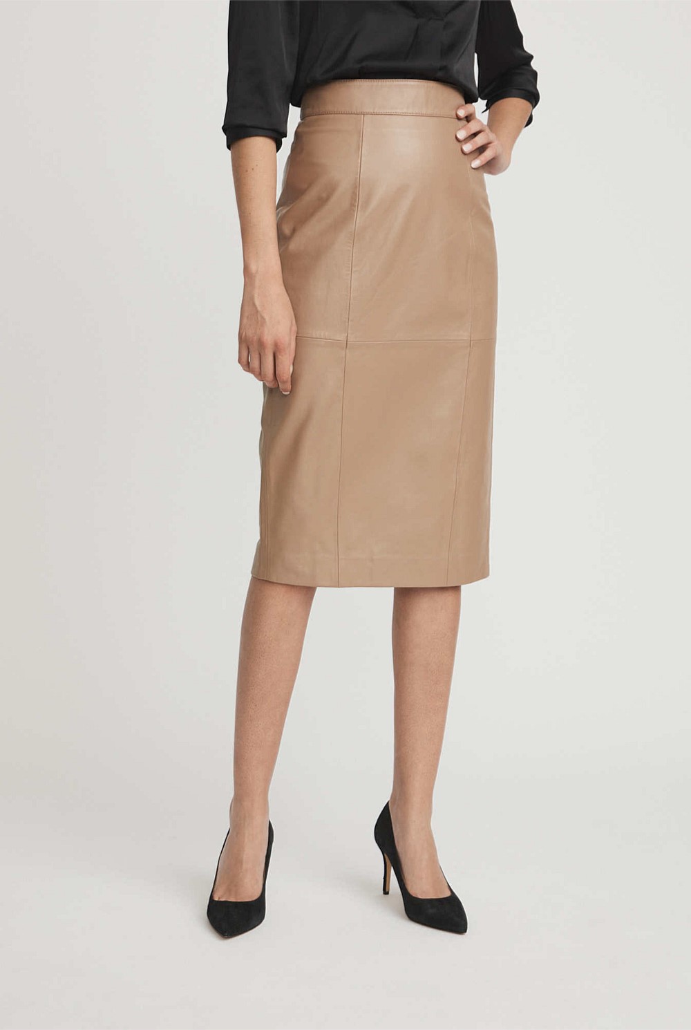 Leather Pencil Skirt