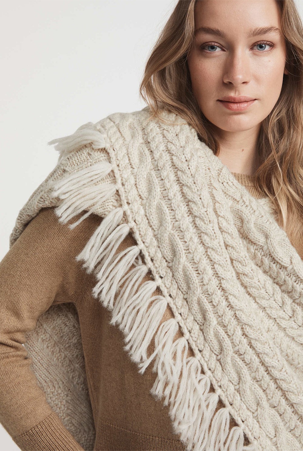 Luxe Cable Poncho