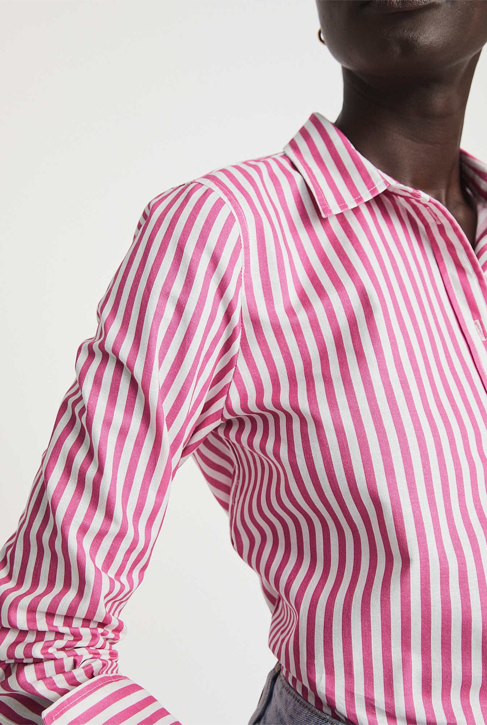 Cotton Oxford Striped Shirt