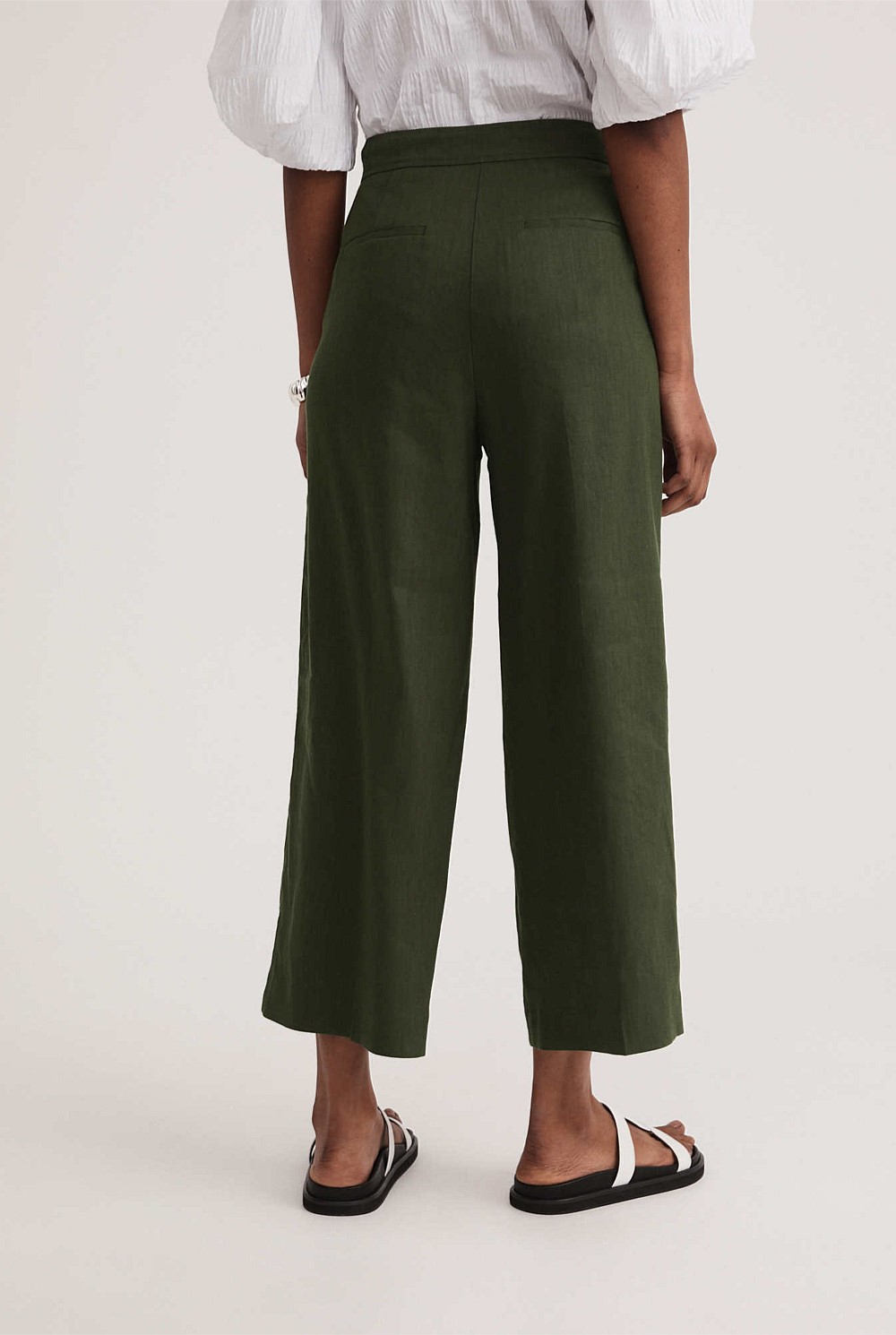 Stretch Linen Blend Pant