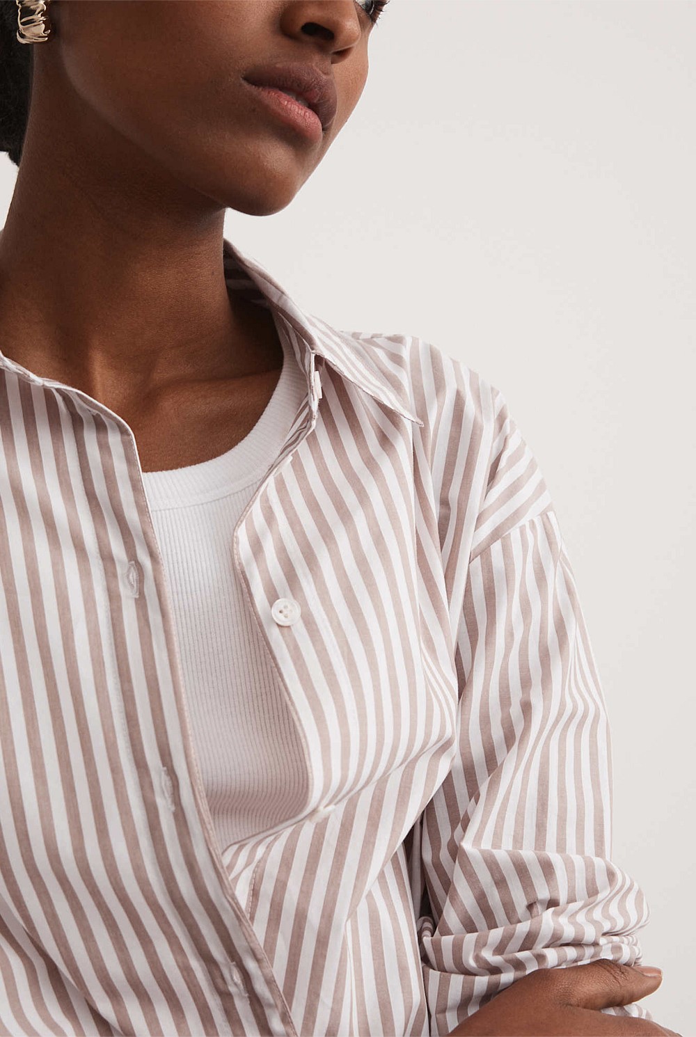 Stripe Cotton Shirt