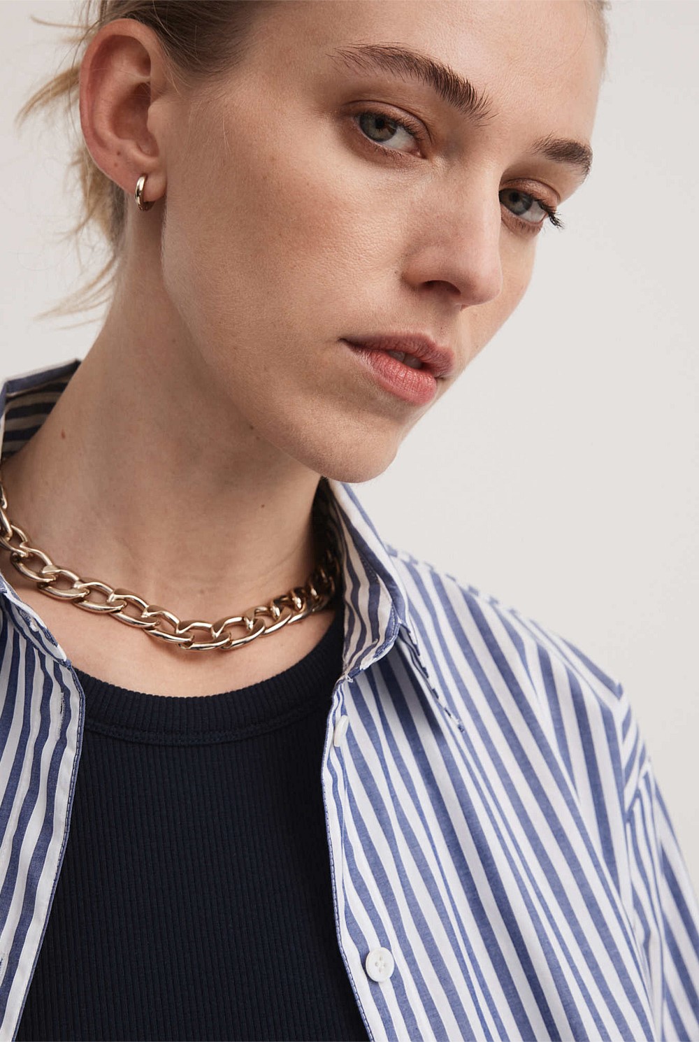 Stripe Cotton Shirt