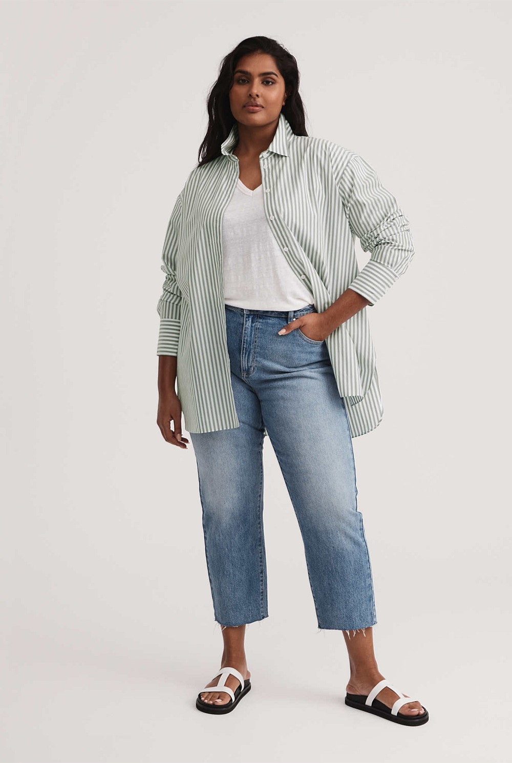 Stripe Cotton Shirt