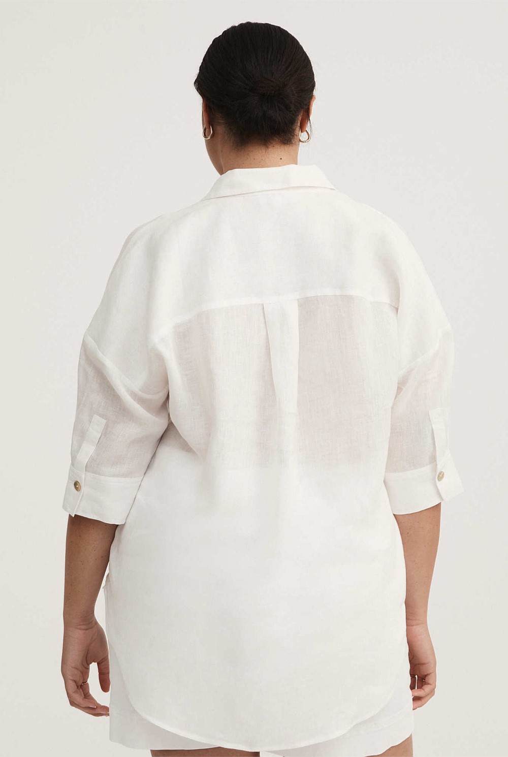 French Linen Pop Over Shirt