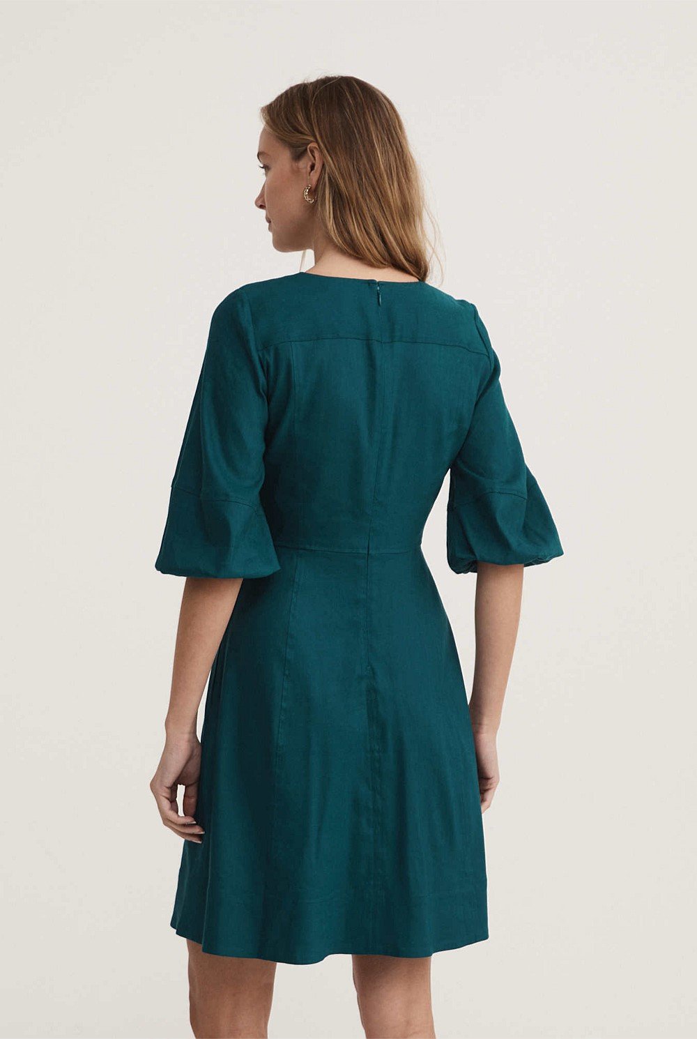 Stretch Linen Viscose Dress