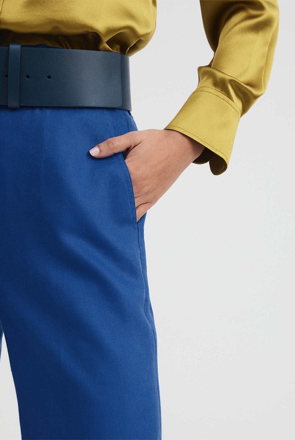 Linen Wide Leg Trouser