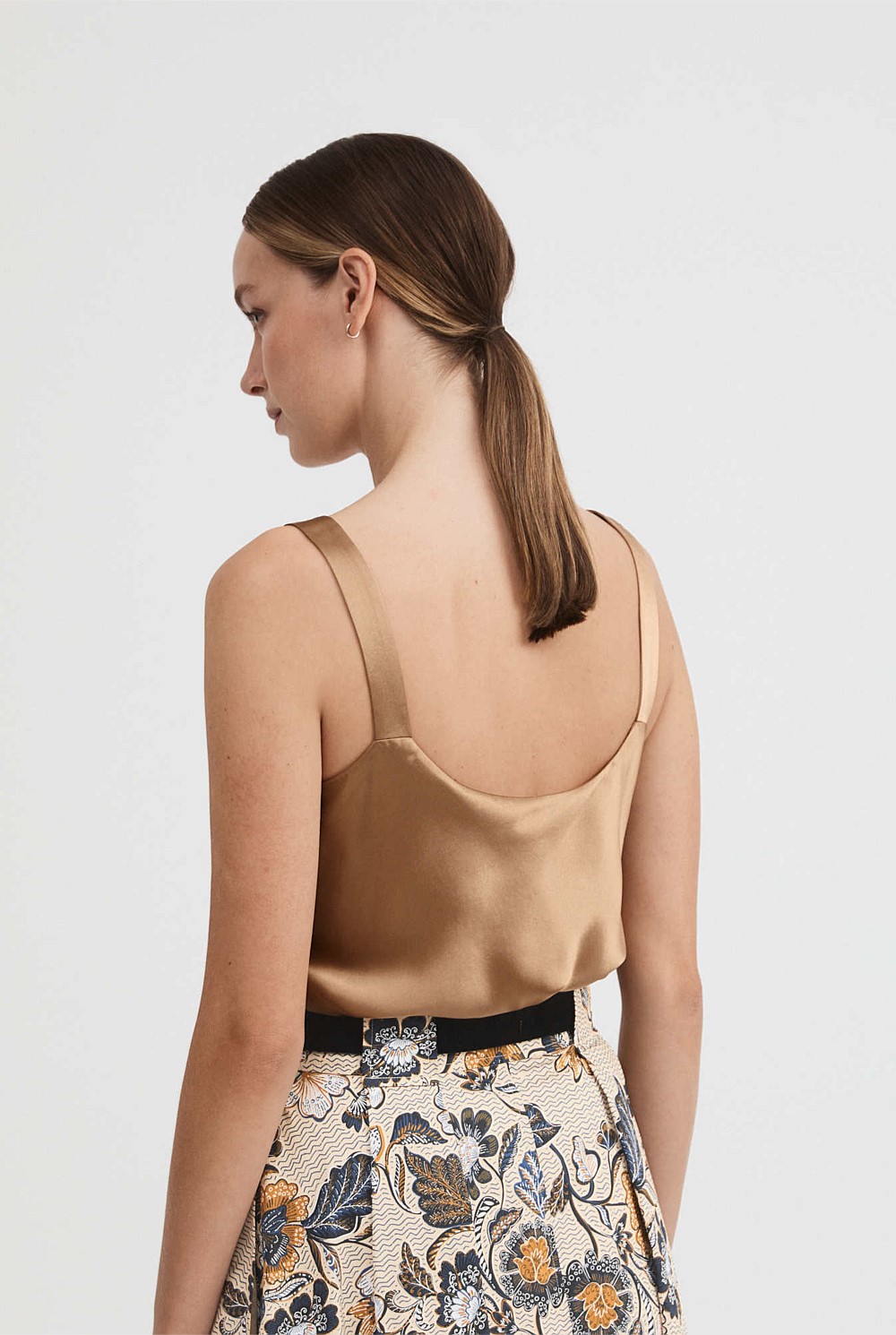 Silk Satin Scoop Cami