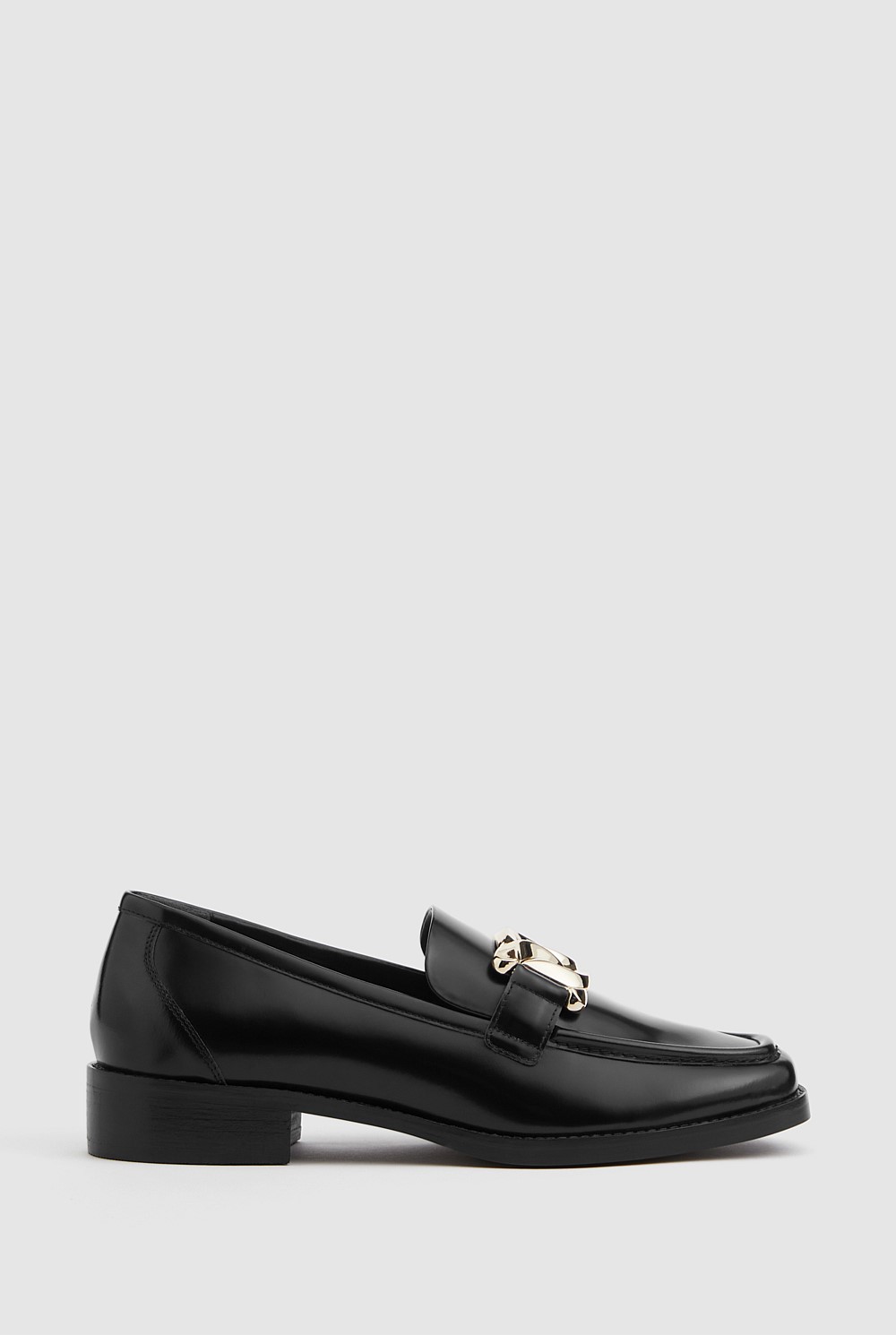 Embellished Penny Leather Loafer