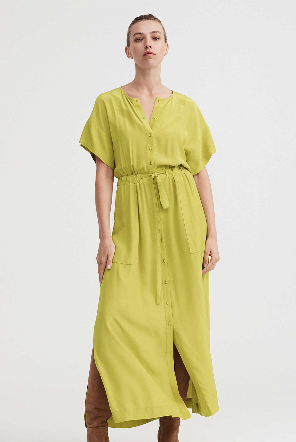 Modern Maxi Shirt Dress