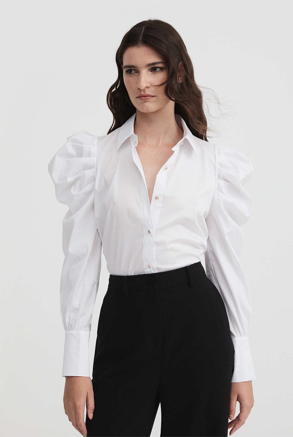 Cotton Volume Sleeve Shirt