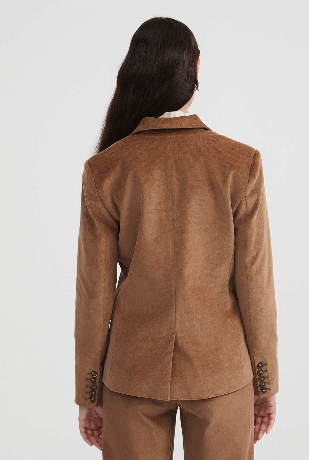 Cotton Cord Single Breasted Blazer