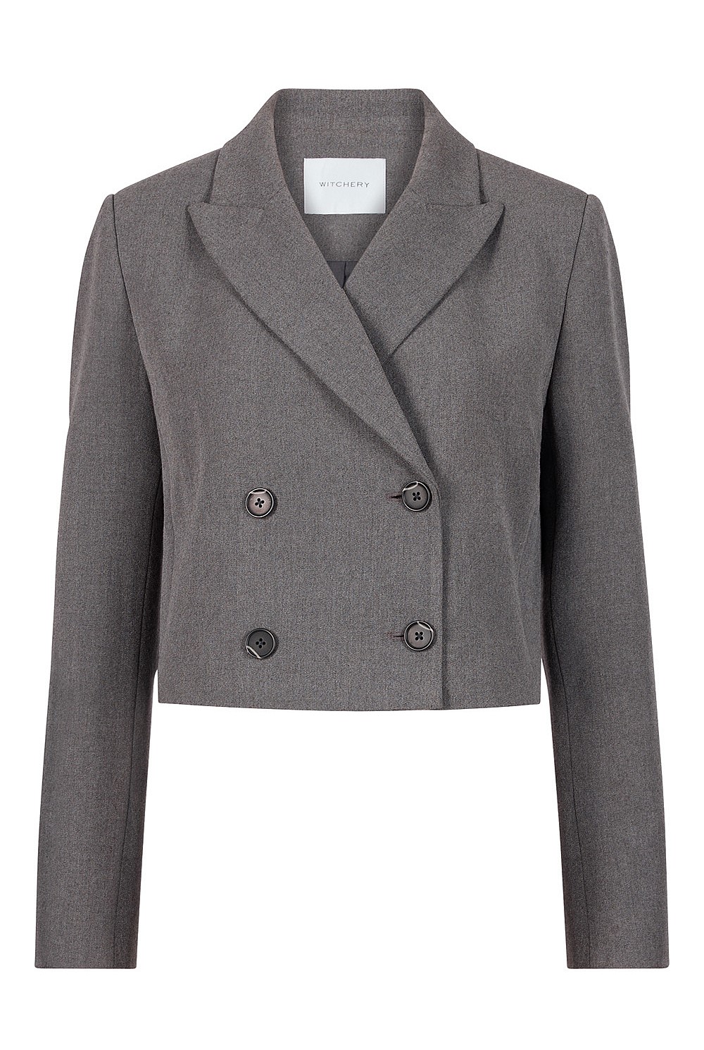Cropped Double-Breasted Blazer