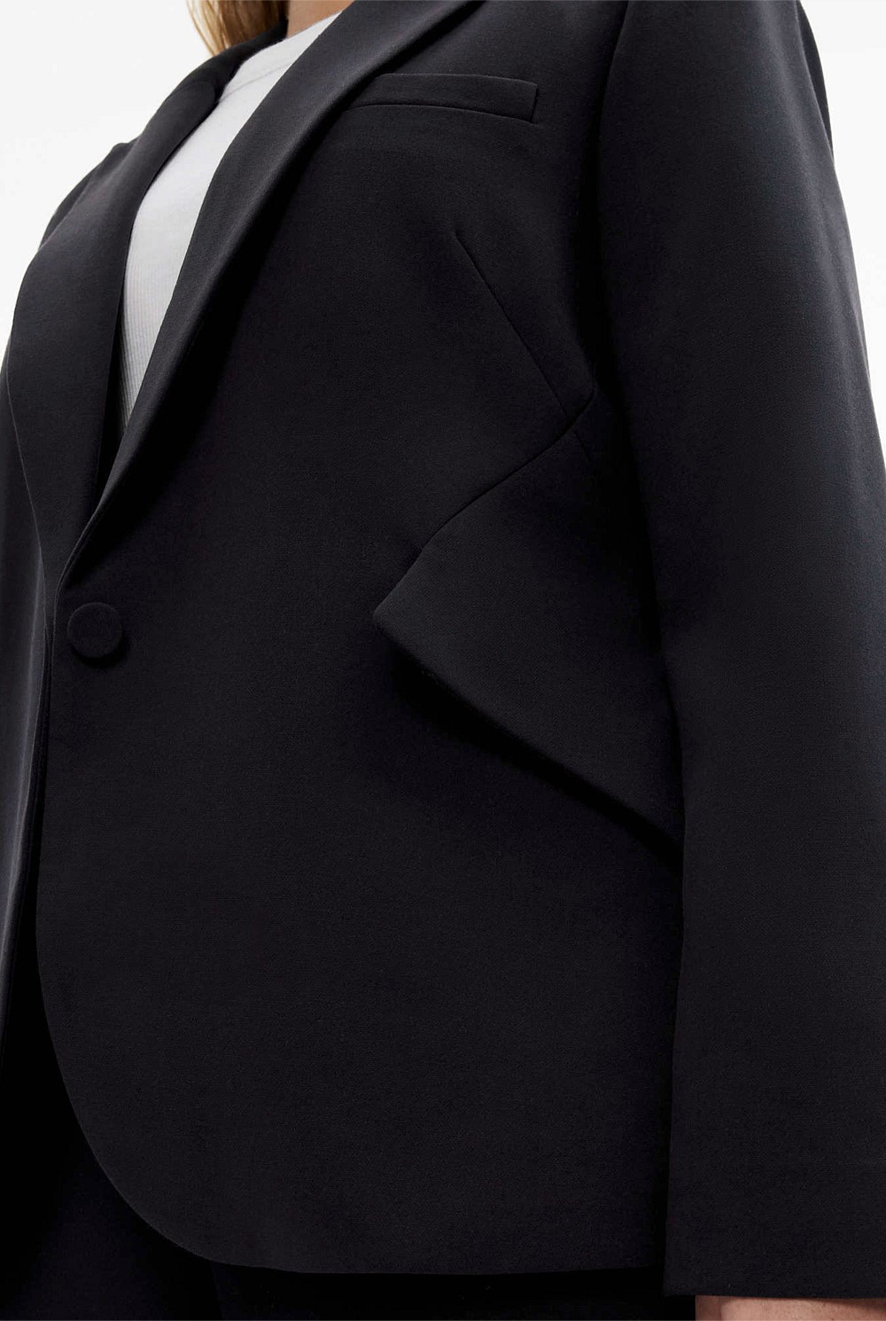 Seam Detail Single Breasted Blazer