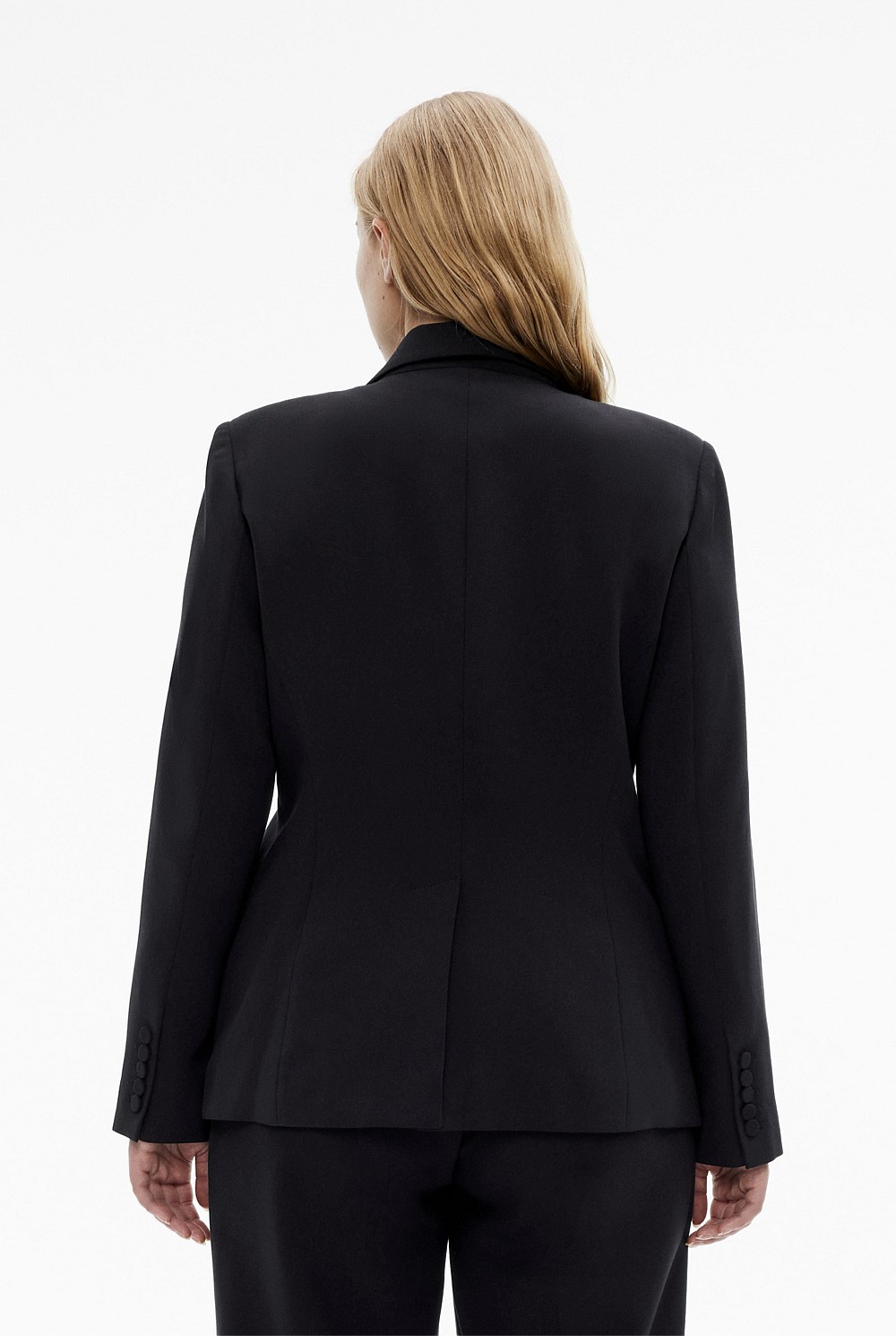 Seam Detail Single Breasted Blazer