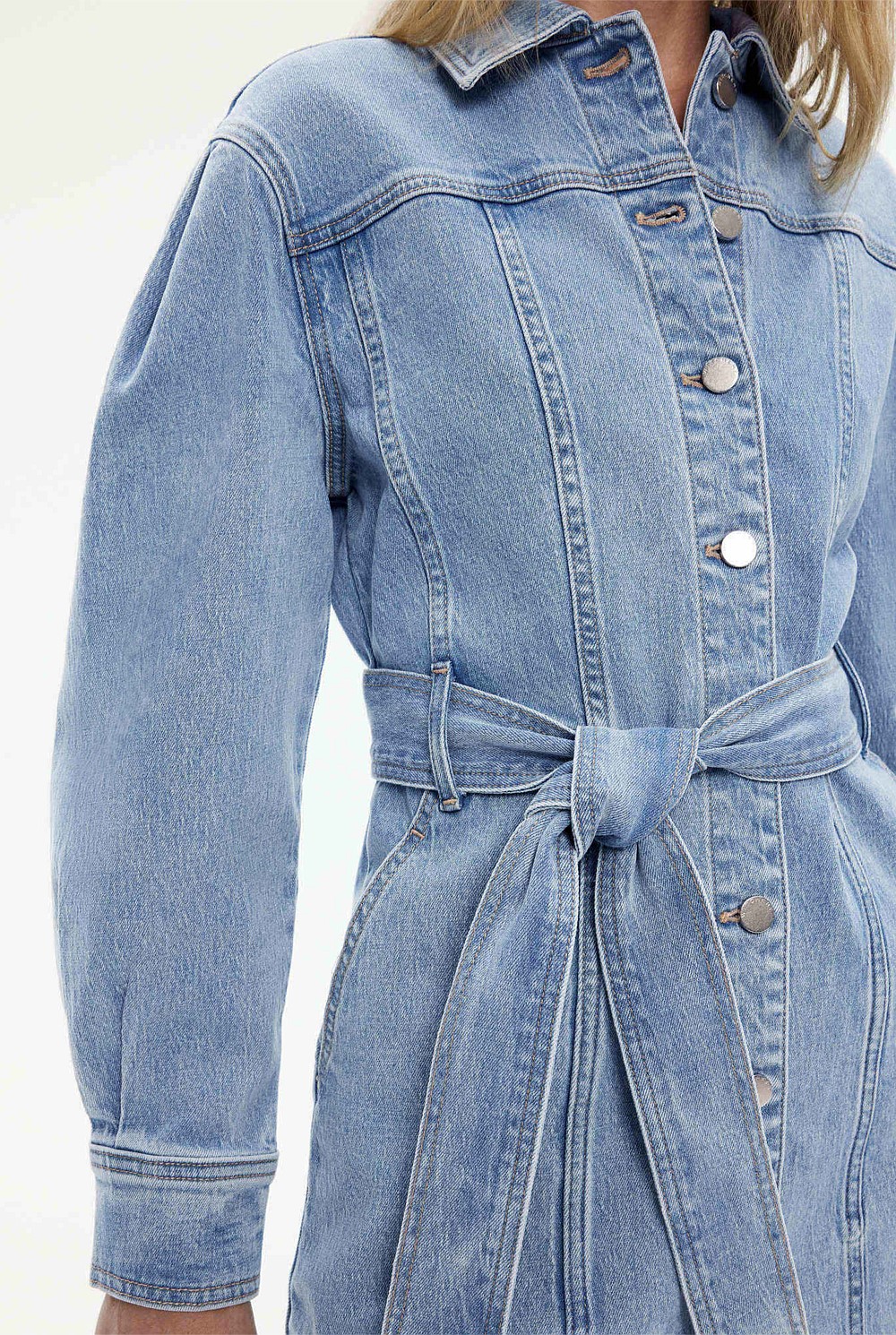 Denim Seam Detail Dress