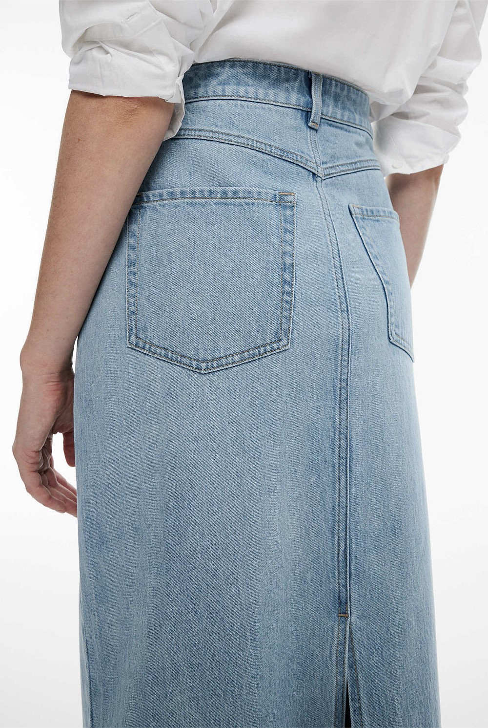 Denim Maxi Skirt