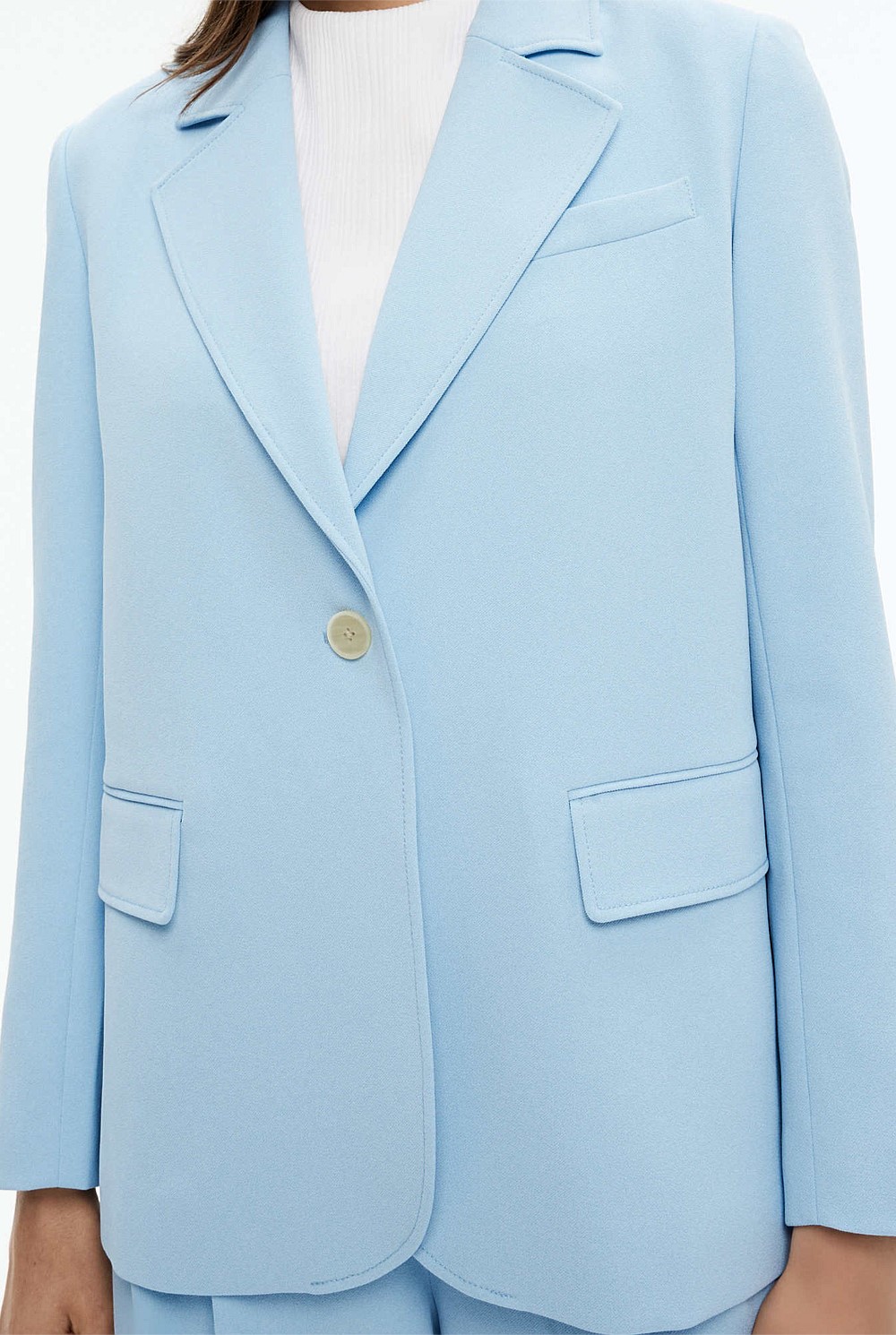 Boxy Single-Breasted Blazer