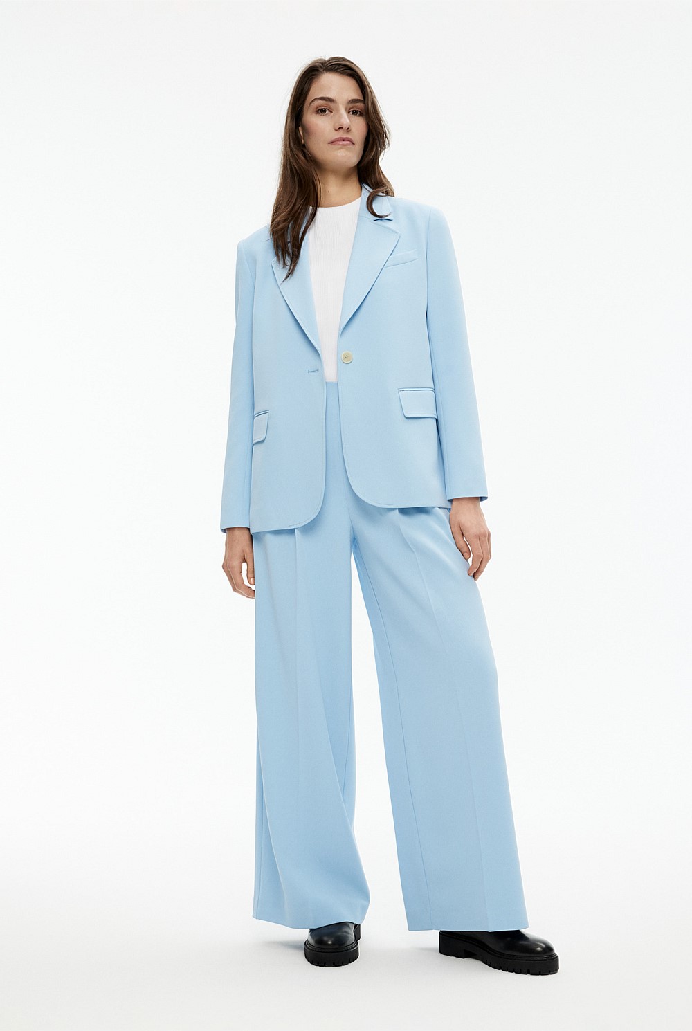 Boxy Single-Breasted Blazer