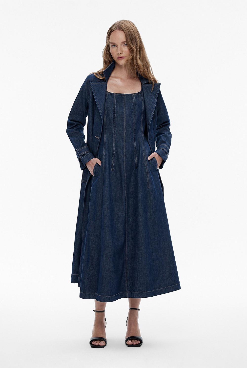 Denim Seam Detail Dress