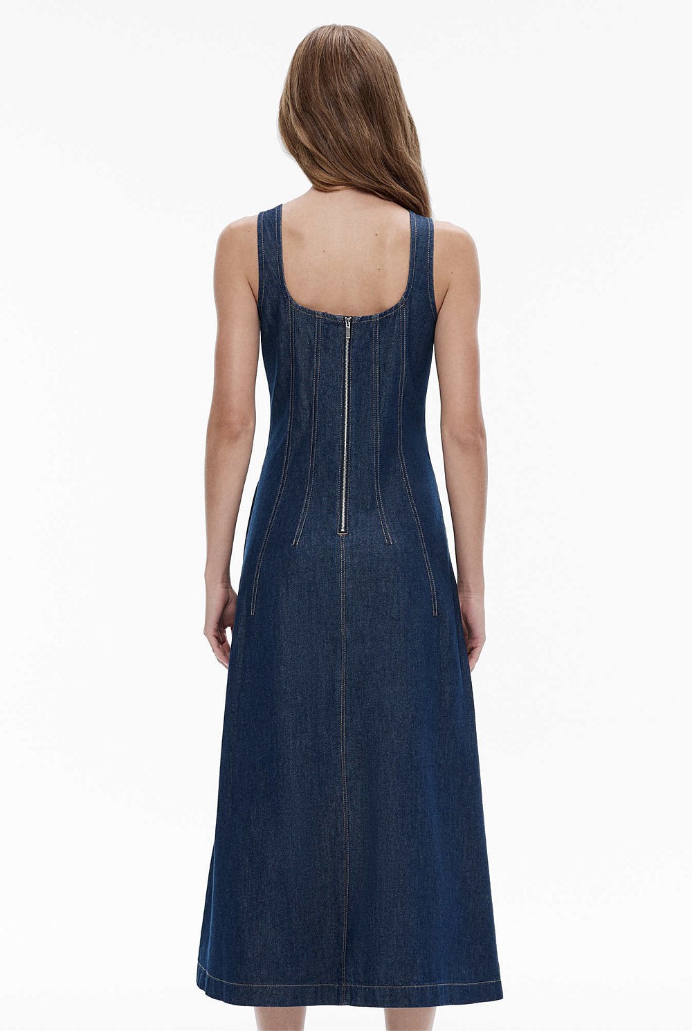 Denim Seam Detail Dress