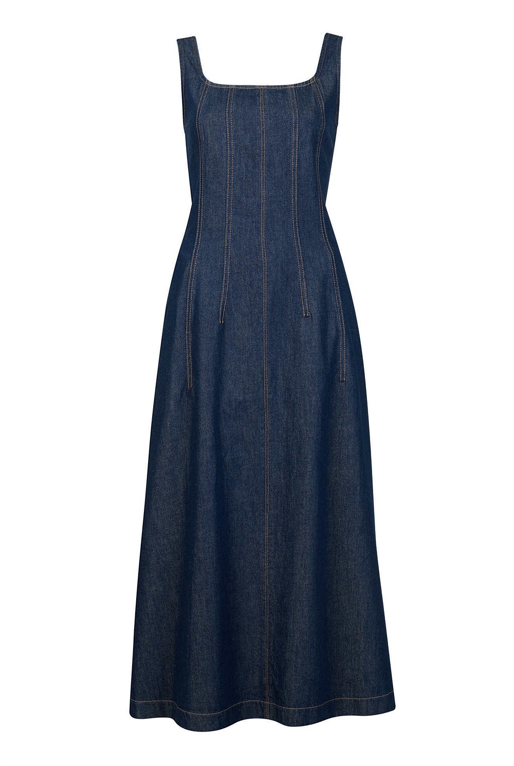 Denim Seam Detail Dress