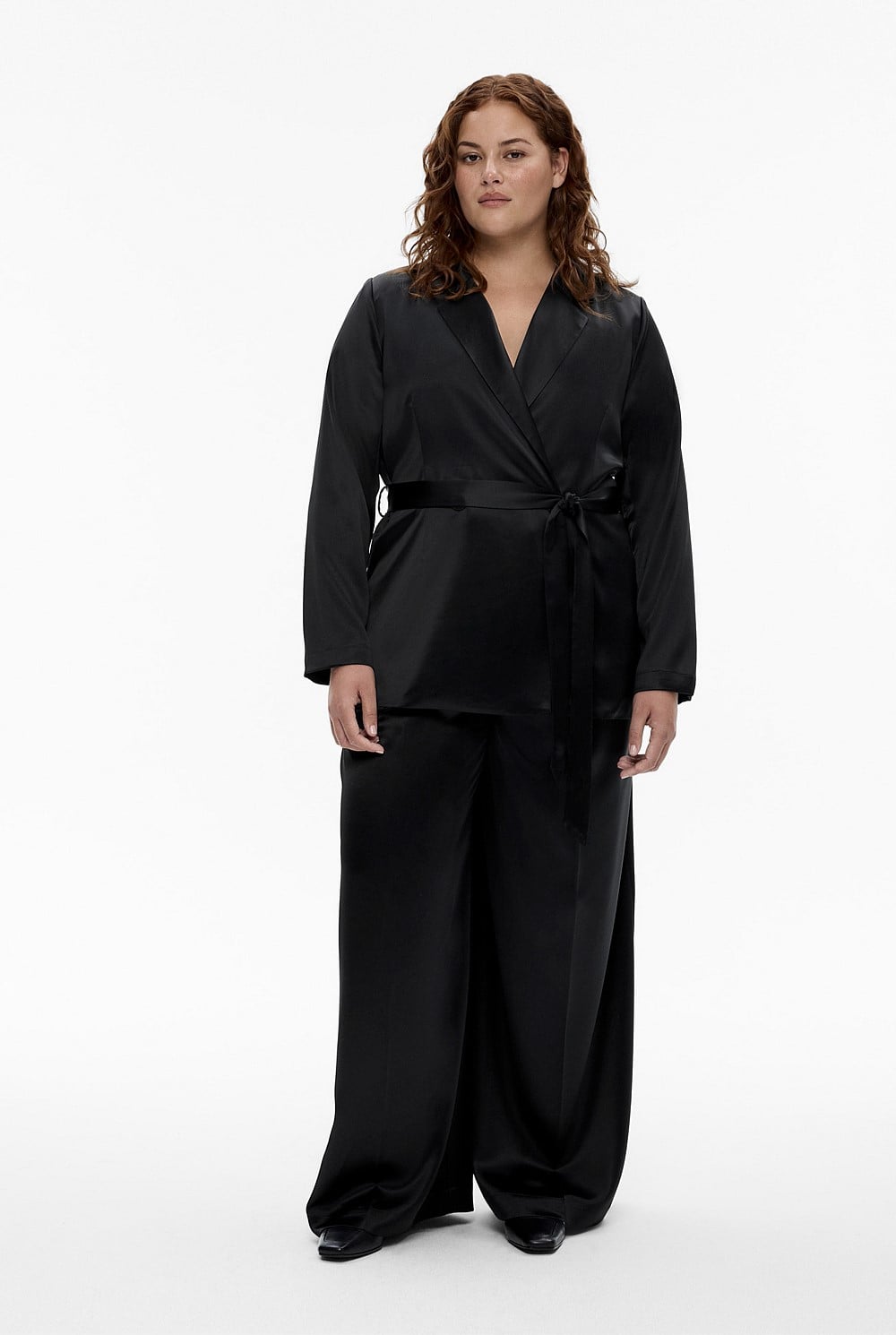 Acetate Draped Blazer