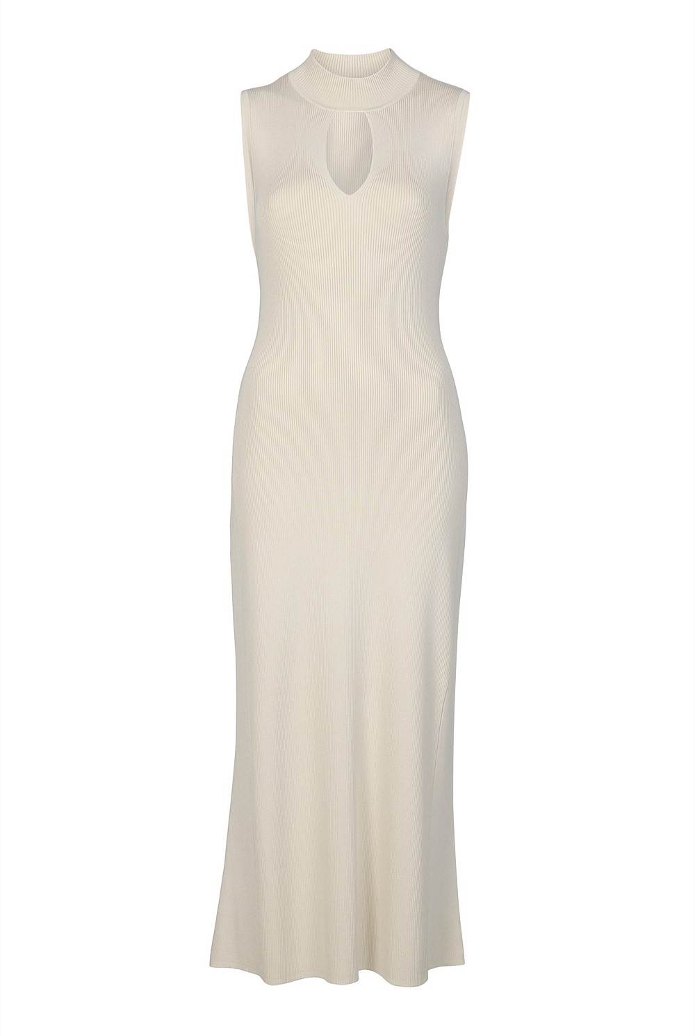 Keyhole Detail Knit Dress